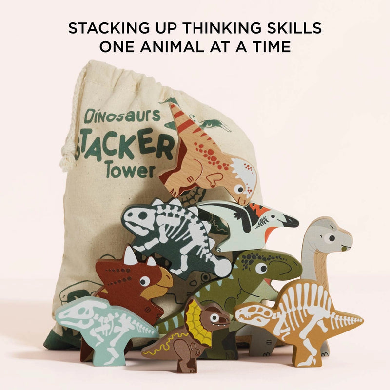 Jurassic Stacking Dinosaurs & Bag