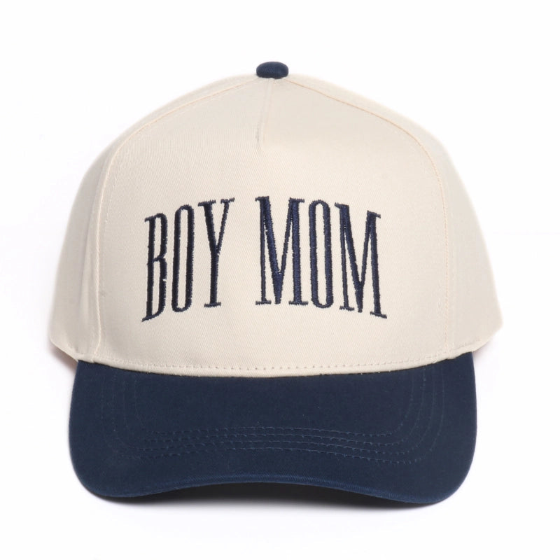Boy Mom Embroidered Hat