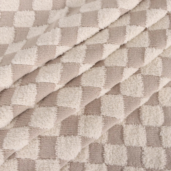 Checkered Knit Baby Blanket