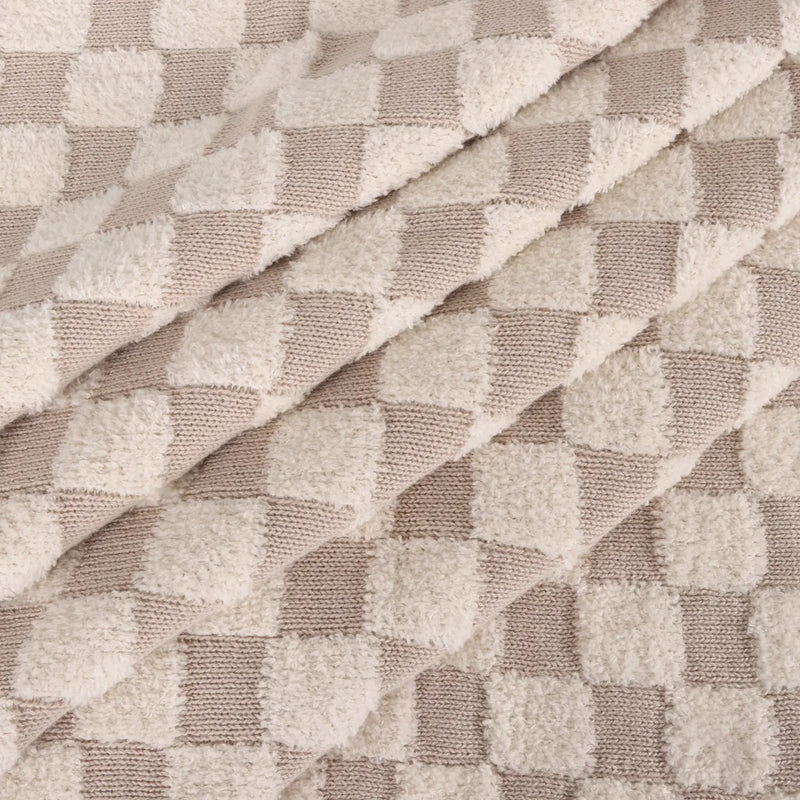 Checkered Knit Baby Blanket