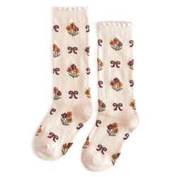 Floral Knee High Socks