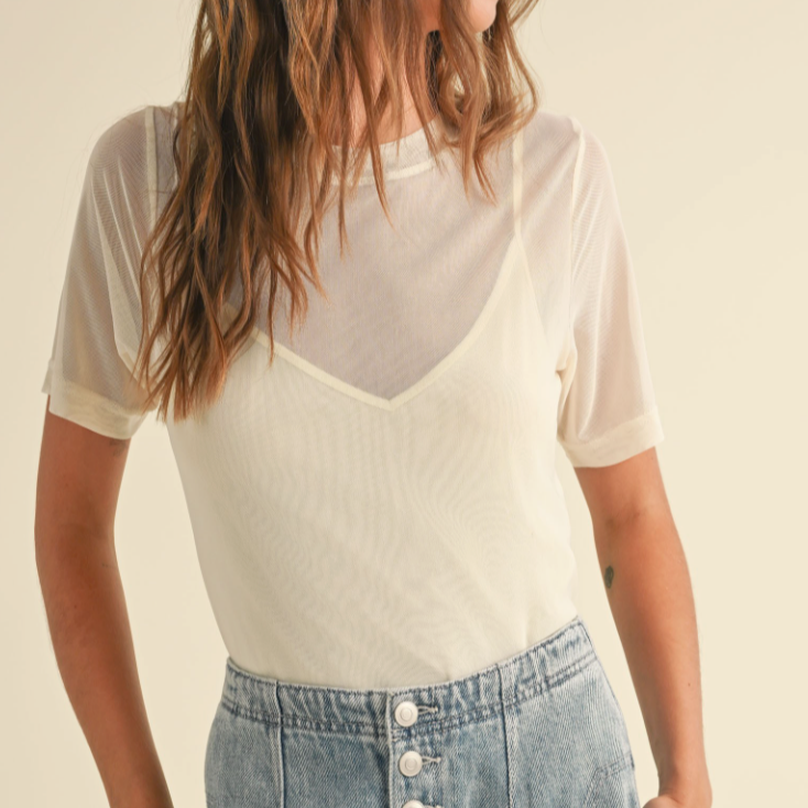 Nyla Mesh Top