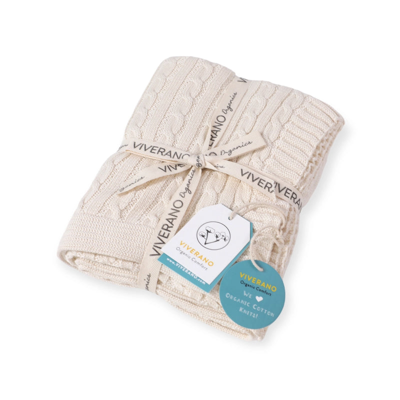 Mini Cable Knit Blanket