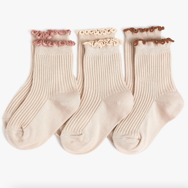Vanilla Lettuce Trim Midi Socks | 3 Pack