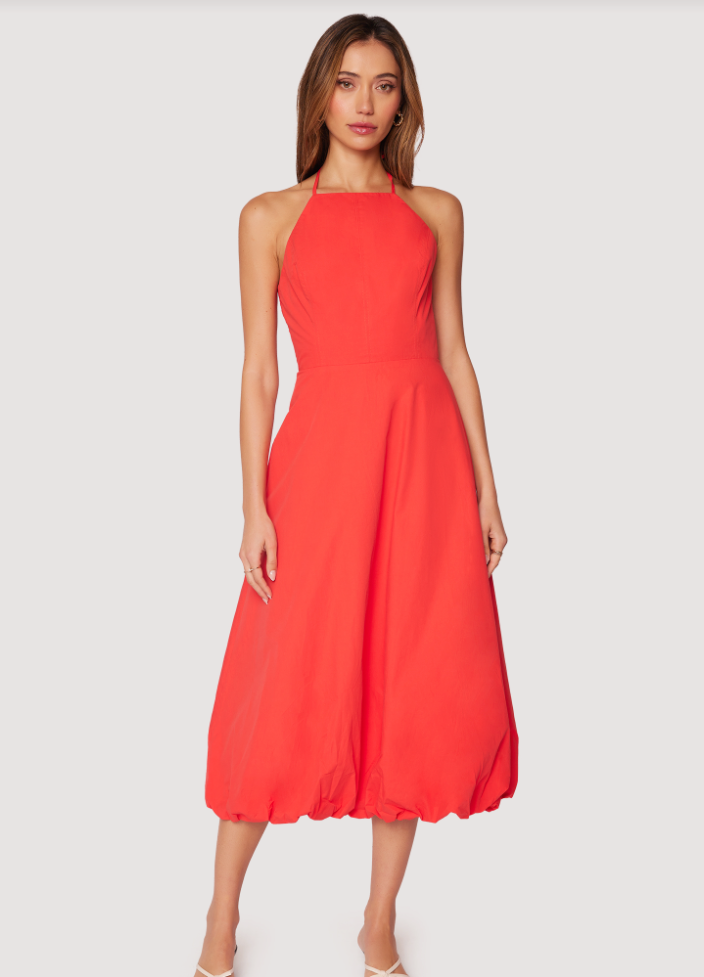 Regal Rose Midi Dress