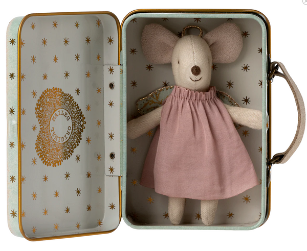 Angel Mouse in Suitcase | Little Sister