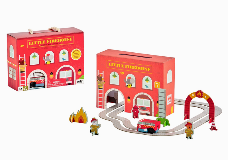 Wind Up & Go Fire Station Play Set