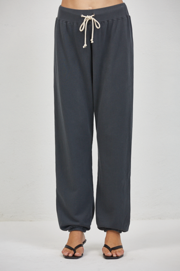 Organic cotton, Washed Black color, joggers by A.Ren
