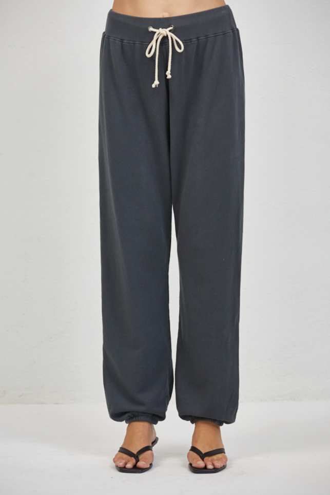 Organic cotton, Washed Black color, joggers by A.Ren