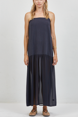 Made with Tencil and Linen, Drop waist maxi dress. Made by A.Ren