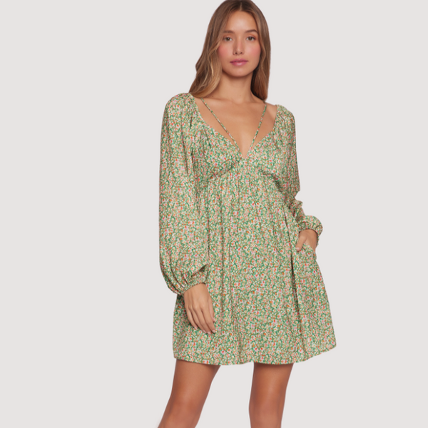 Wild Poppies Mini Dress