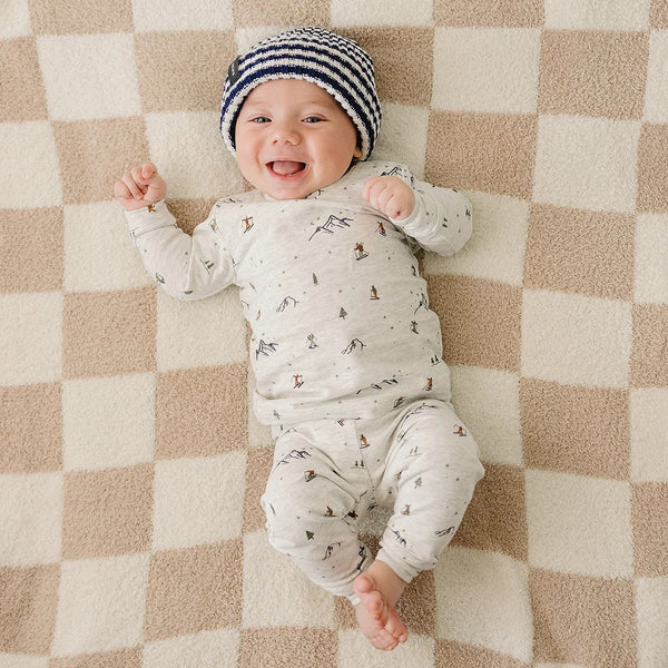 Ski Print Cozy Set