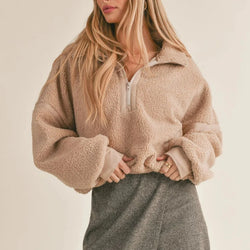 Express Her Sherpa Pullover