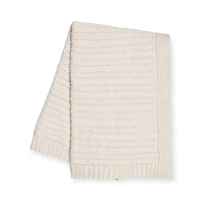 Mini Cable Knit Blanket