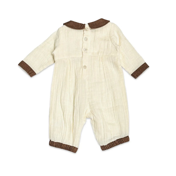 Crinkled Muslin Jumpsuit
