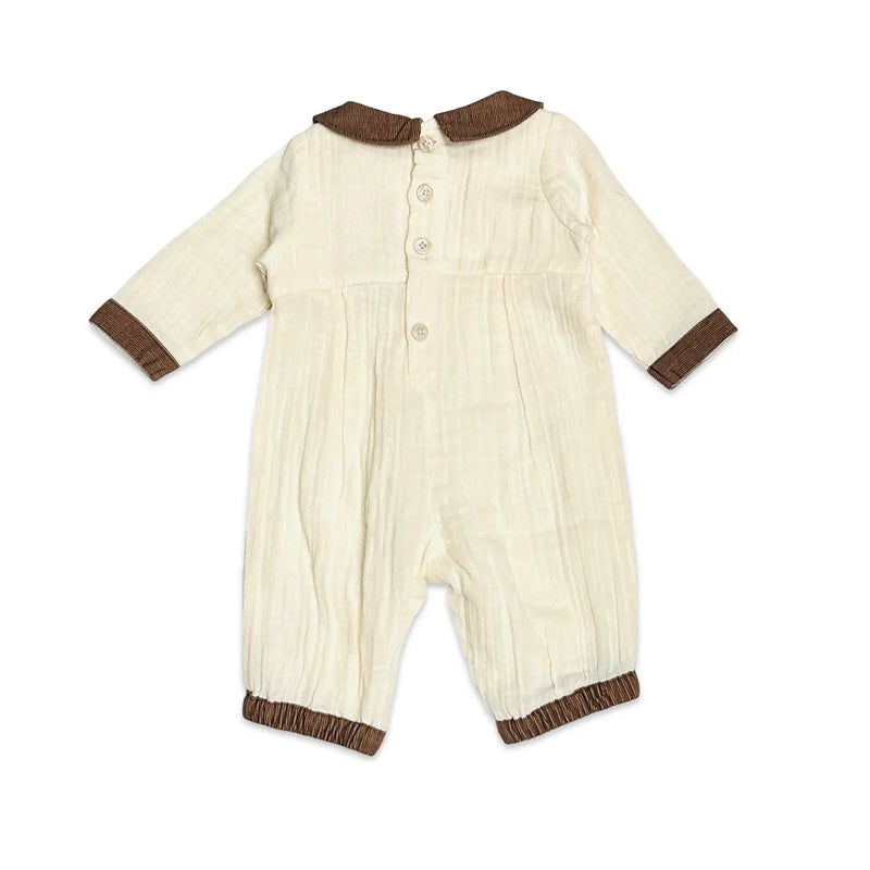 Crinkled Muslin Jumpsuit