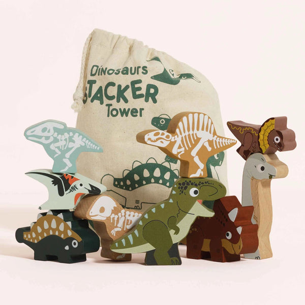 Jurassic Stacking Dinosaurs & Bag