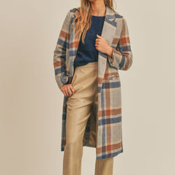 All The Way Plaid Coat