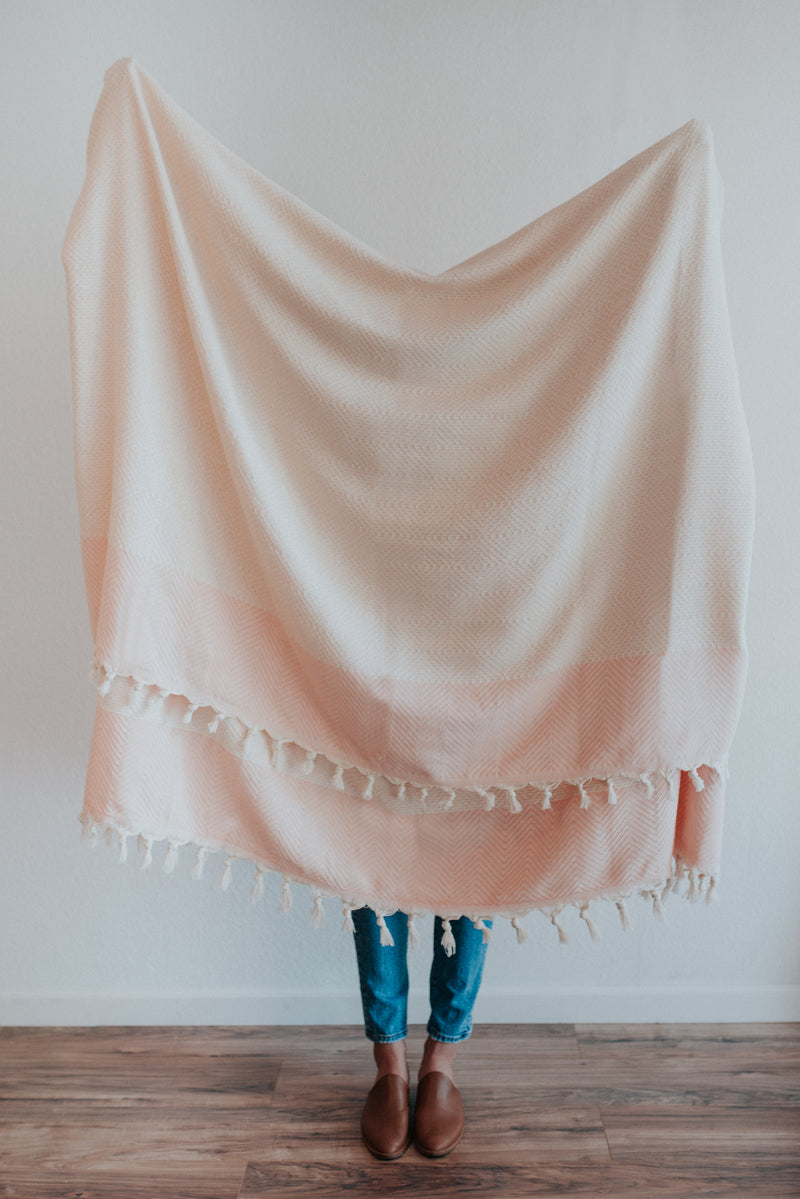 Freya Throw | Blush
