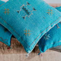 Sabra Pillows are perfect for adding a refined boho vibe to any space.  Choose from soft, subtle neutrals, bright, vibrant colors or mix and match a few for an eclectic feel. 
