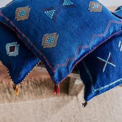 Moroccan Sabra Pillows are perfect for adding a refined boho vibe to any space.  Choose from soft, subtle neutrals, bright, vibrant colors or mix and match a few for an eclectic feel. 