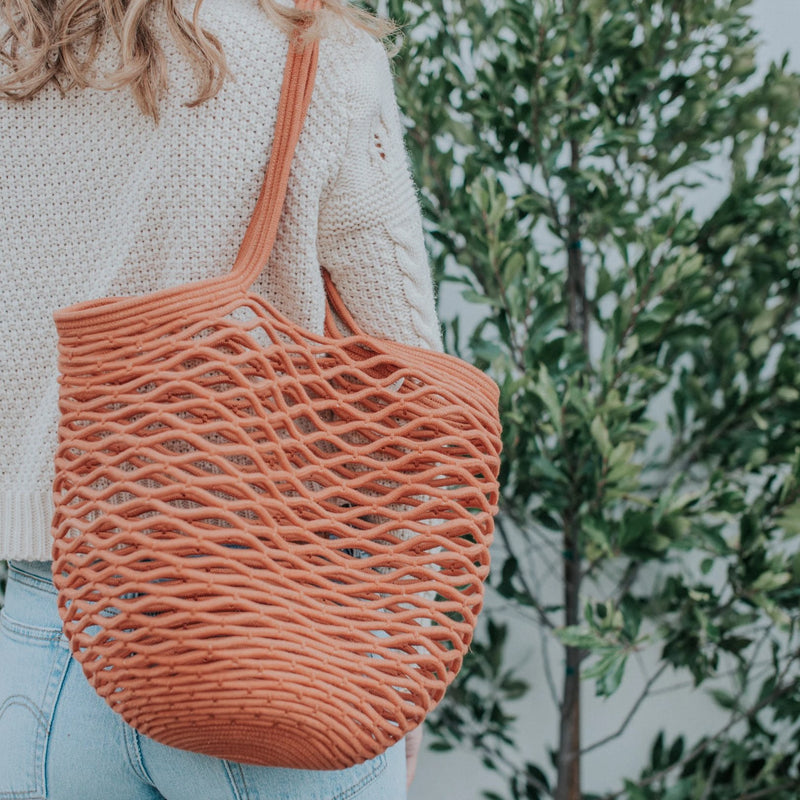 Luna Cotton Rope Tote | Nutmeg