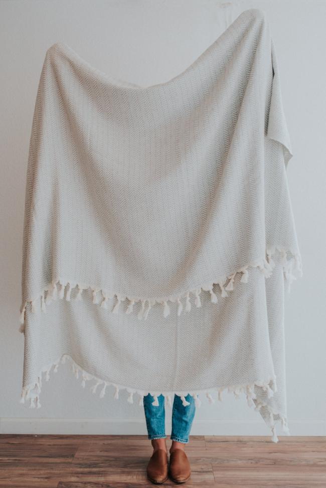 Crafted from pure cotton, our Turkish Throws are made for those at-home days.