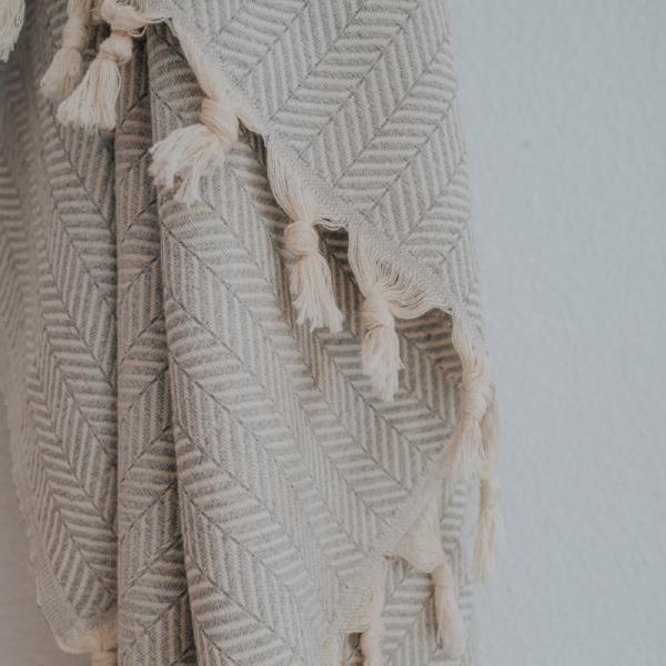 Crafted from pure cotton, our Turkish Throws are made for those at-home days.