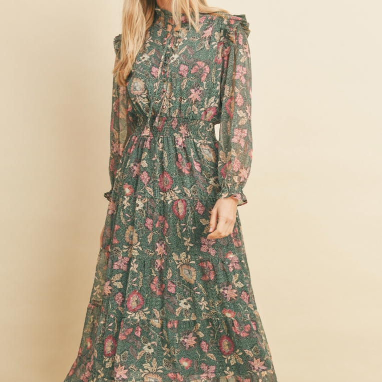Rising Up Midi Dress