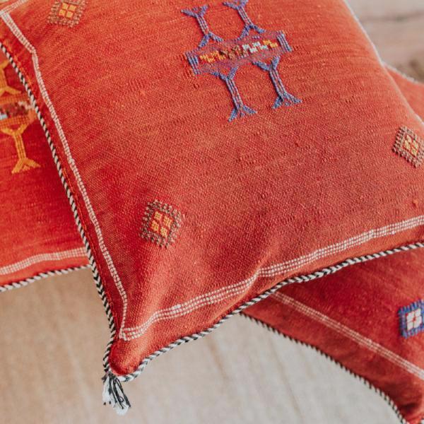 Sabra Pillow | Burnt Red