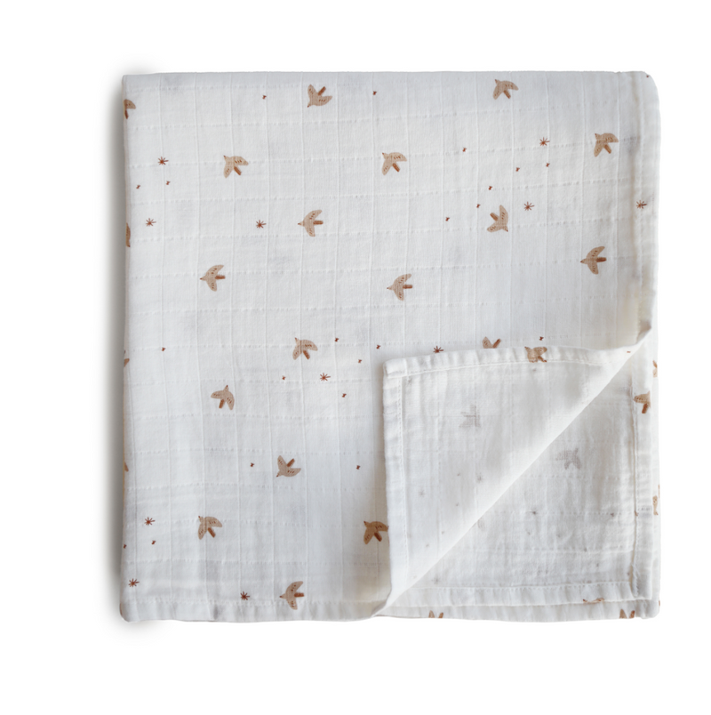 Muslin Swaddle Blanket Organic Cotton Bon Ton Studio