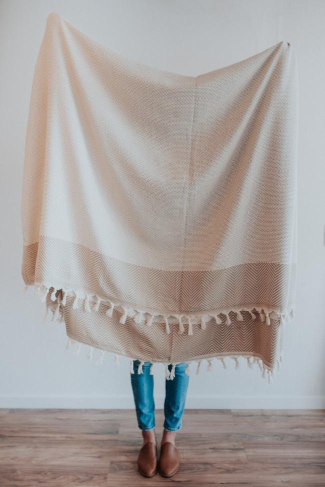 Crafted from pure cotton, our Turkish Throws are made for those at-home days.