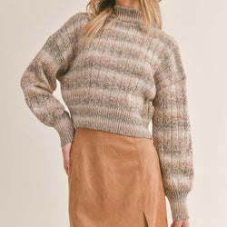 Virgo Ombre Turtleneck Sweater