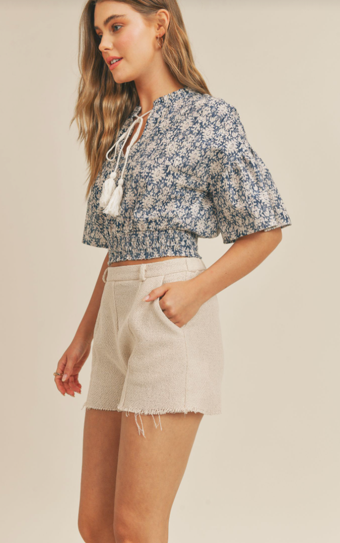 Walk With Me Tassle Blouse