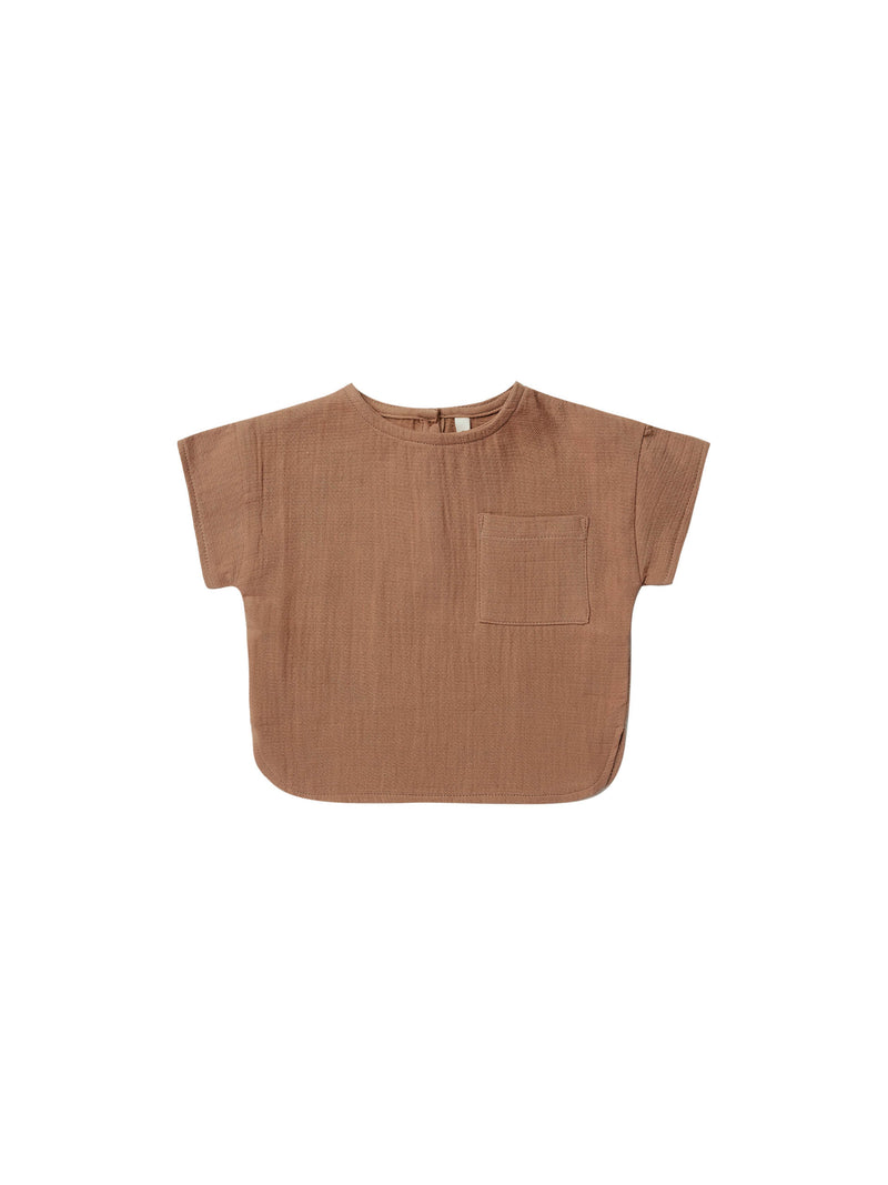 Woven Boxy Top