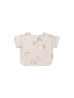 Woven Boxy Top