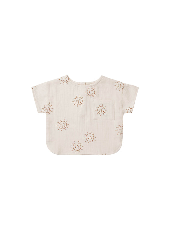 Woven Boxy Top