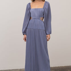 Mia Pleated Cutout Dress